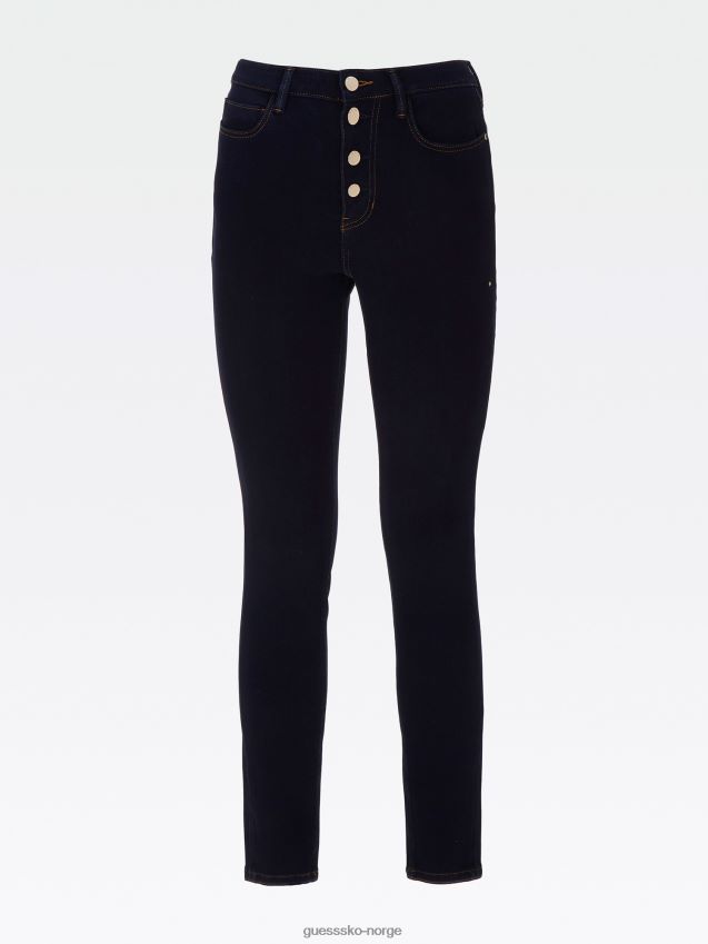 Guess blå skinny fit denimbukse ny trend blå kvinner F0LJ806540