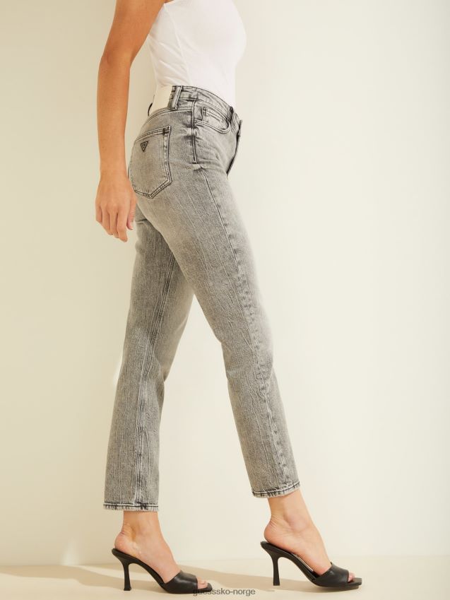 Guess brukt-look avslappet passform blå denimbukse blå kvinner F0LJ806035