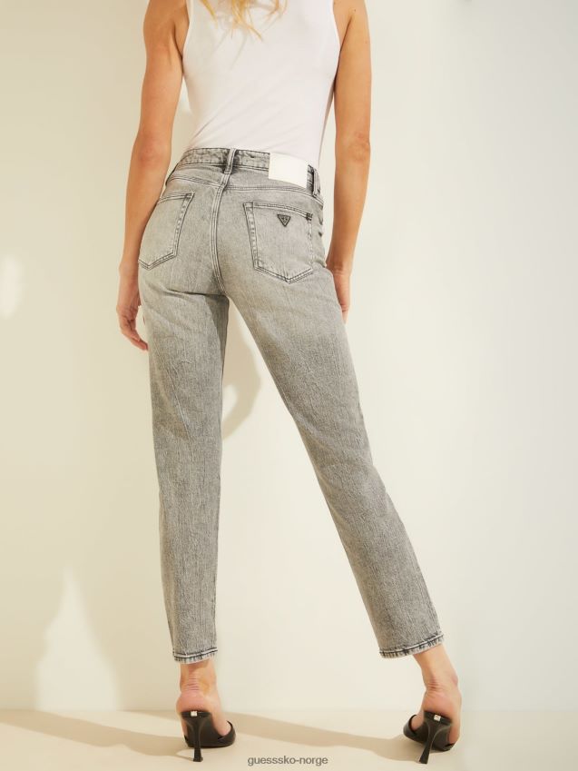 Guess brukt-look avslappet passform blå denimbukse blå kvinner F0LJ806035