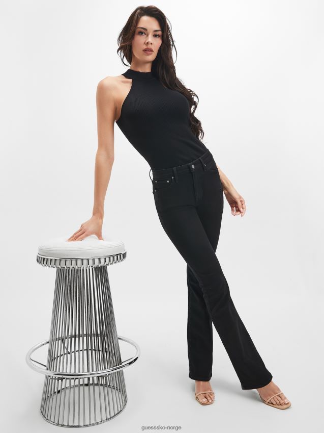Guess carrie svarte øko sexy blussede jeans carrie svart kvinner F0LJ809197