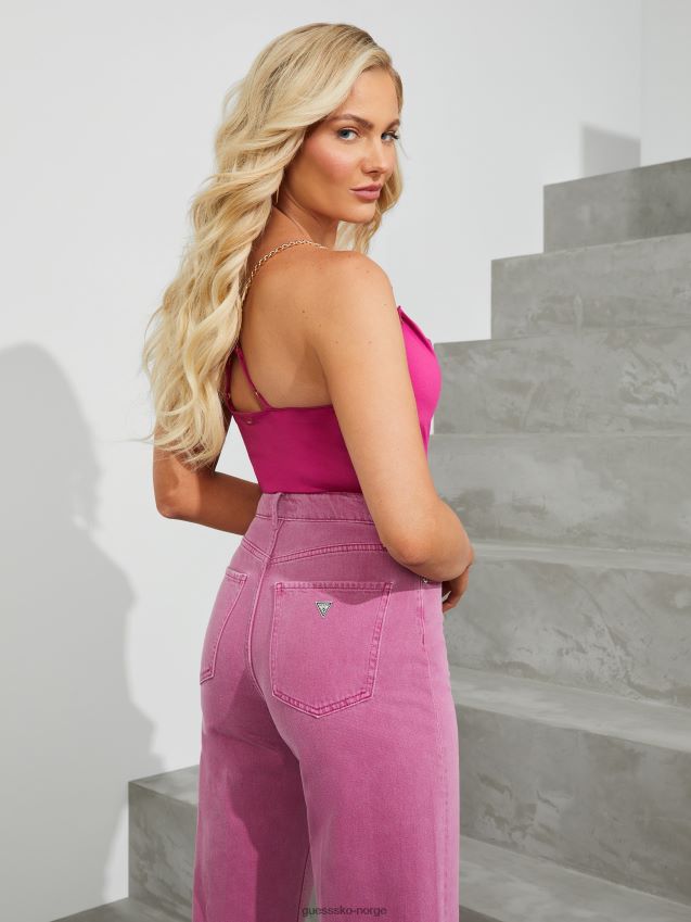 Guess darah ultra high-rise denim jeans anemone blomst anemone blomstrer kvinner F0LJ806948