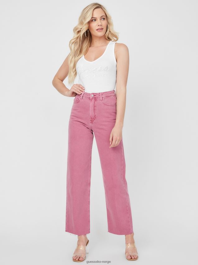 Guess darah ultra high-rise denim jeans anemone blomst anemone blomstrer kvinner F0LJ806948