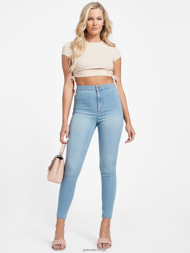 Guess eco nova ultra high-rise curvy jeans lett vask lett vask kvinner F0LJ806989