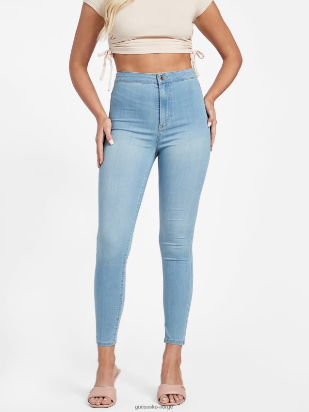 Guess eco nova ultra high-rise curvy jeans lett vask lett vask kvinner F0LJ806989