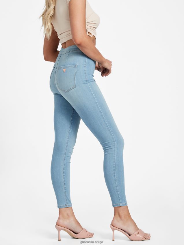 Guess eco nova ultra high-rise curvy jeans lett vask lett vask kvinner F0LJ806989