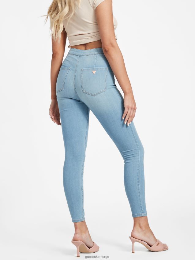 Guess eco nova ultra high-rise curvy jeans lett vask lett vask kvinner F0LJ806989