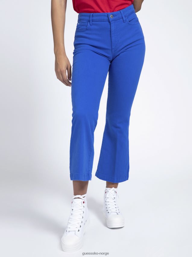 Guess elektrisk blå passform og flare jeans elektrisk blå kvinner F0LJ806494