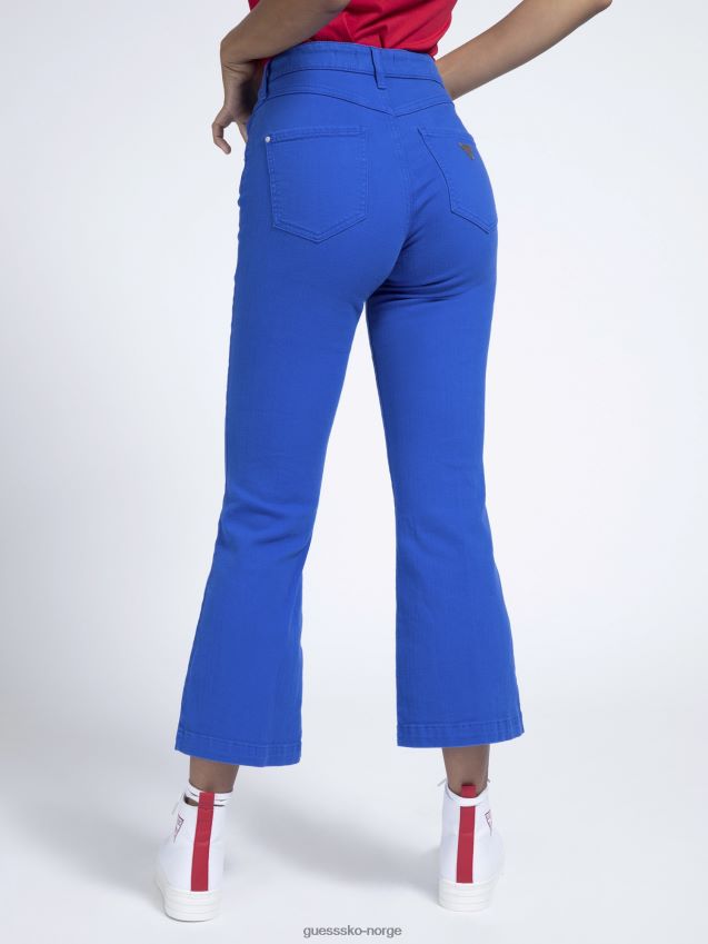 Guess elektrisk blå passform og flare jeans elektrisk blå kvinner F0LJ806494