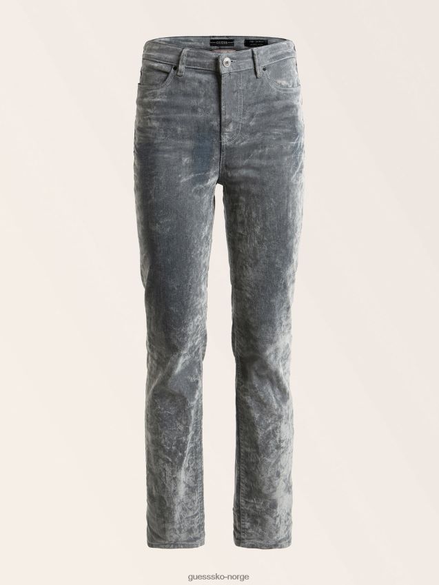 Guess grå fløyelseffekt skinny fit denimbukse grå kvinner F0LJ806400