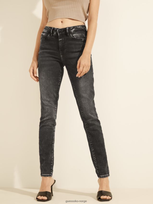 Guess grå jegging fit denimbukse grå kvinner F0LJ806131