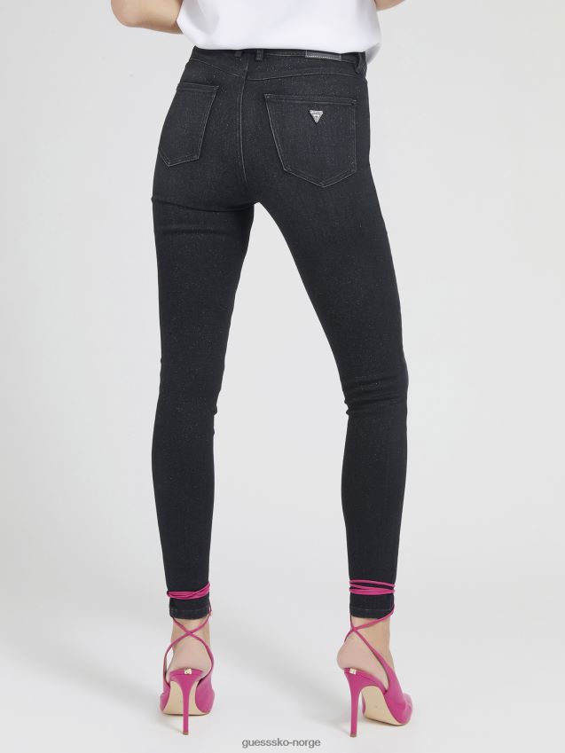 Guess grå push up denimbukse med skinny fit grå kvinner F0LJ806235