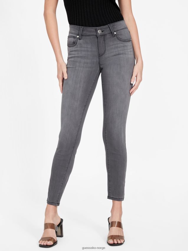 Guess grå vask øko sienna klassiske skinny-jeans i mellomhøyde grå vask kvinner F0LJ806856