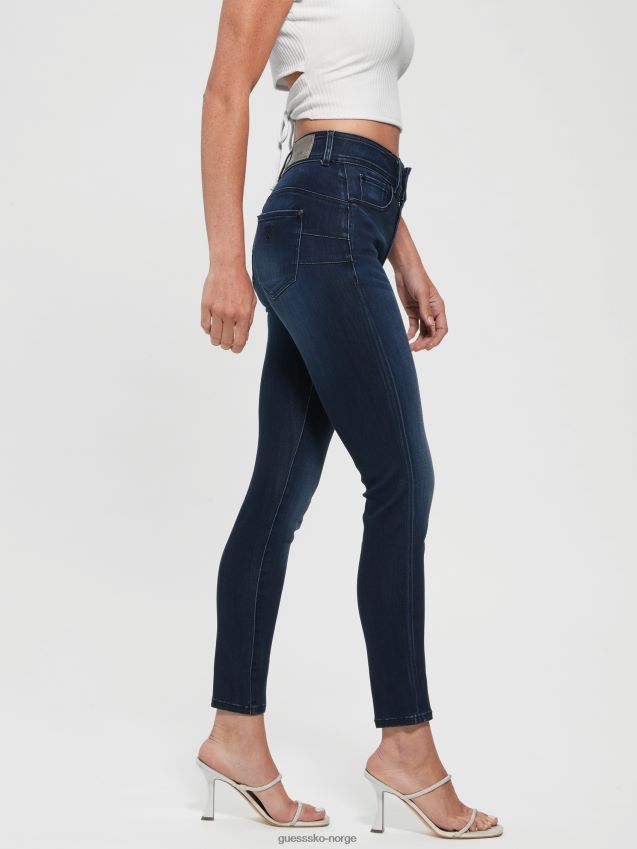 Guess high-rise shape up jeans varmt hav varmt hav kvinner F0LJ809534