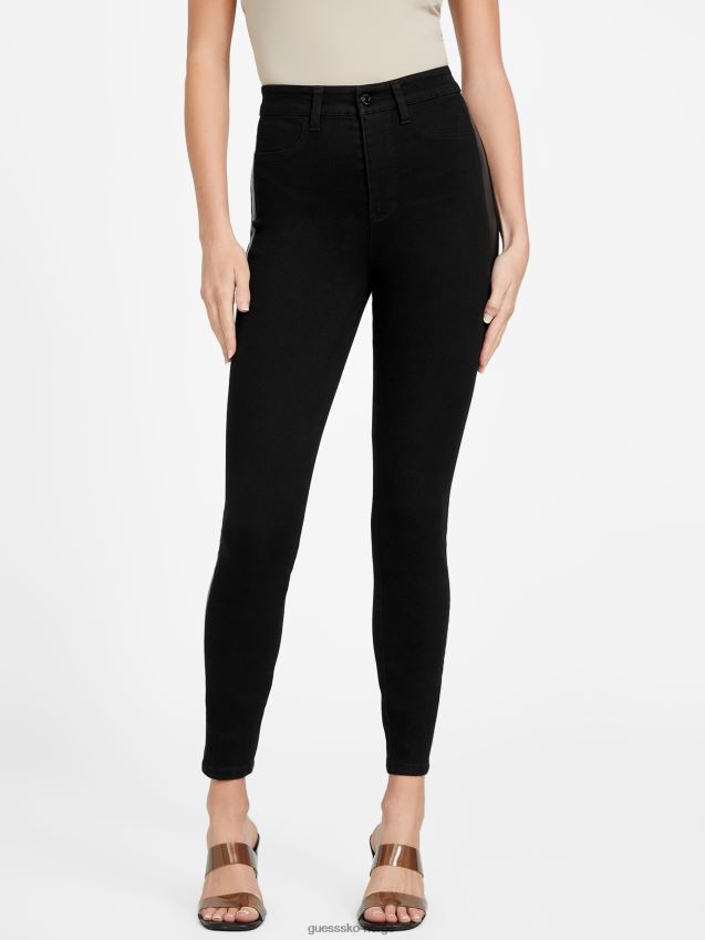 Guess øko petra skinny jeans svart svart kvinner F0LJ807268