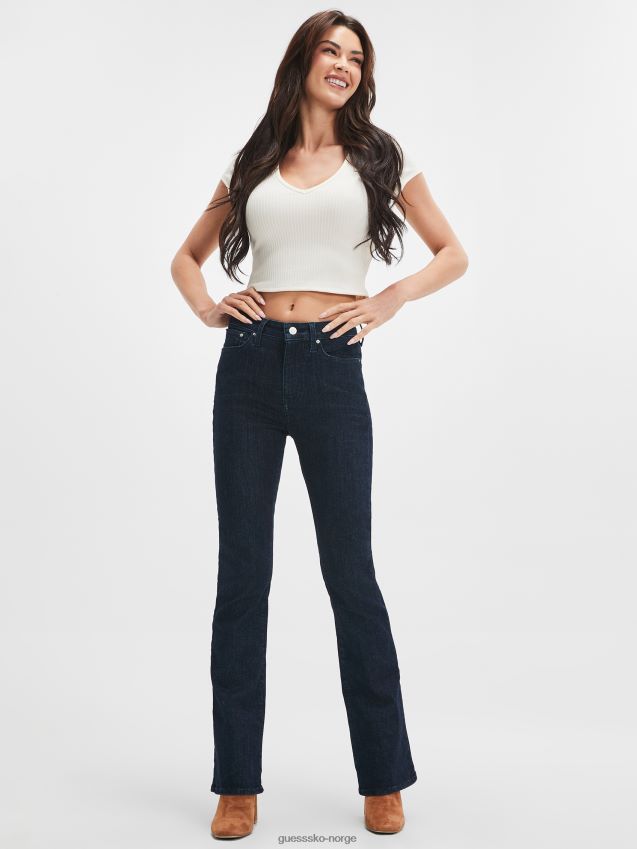 Guess øko sexy flared jeans neela blå neela blå kvinner F0LJ809393