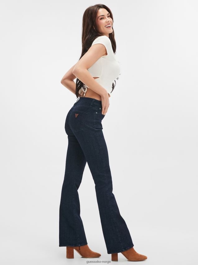 Guess øko sexy flared jeans neela blå neela blå kvinner F0LJ809393