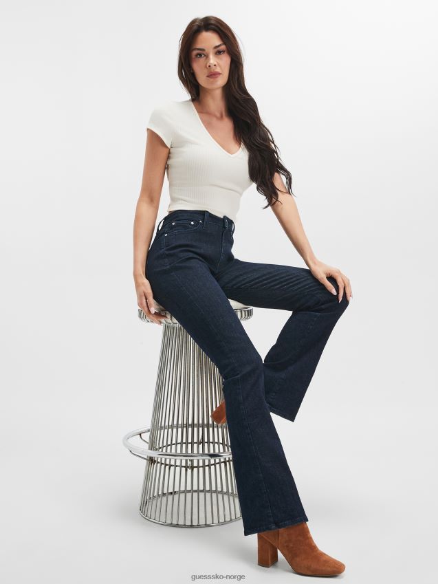 Guess øko sexy flared jeans neela blå neela blå kvinner F0LJ809393