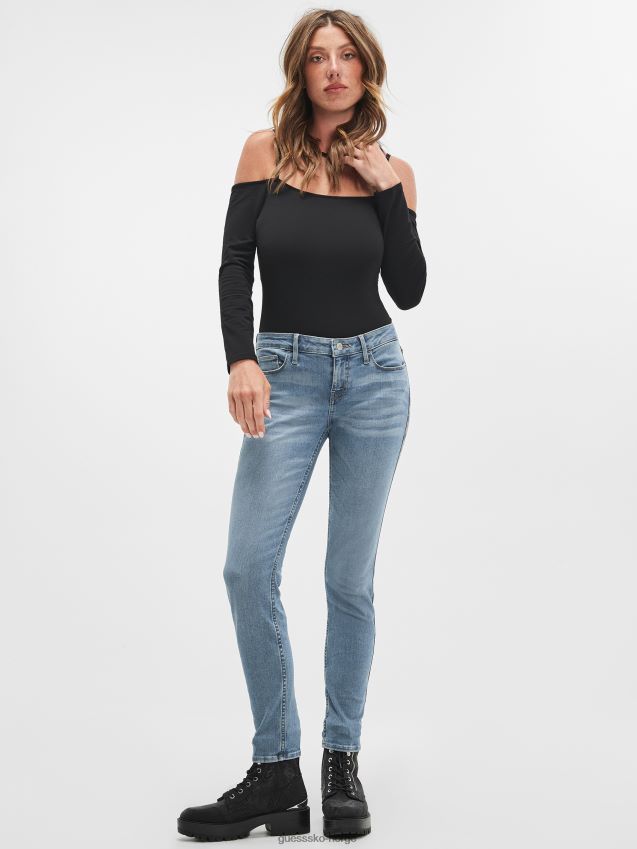 Guess lav stige kraft skinny afina blå afina blå kvinner F0LJ809336