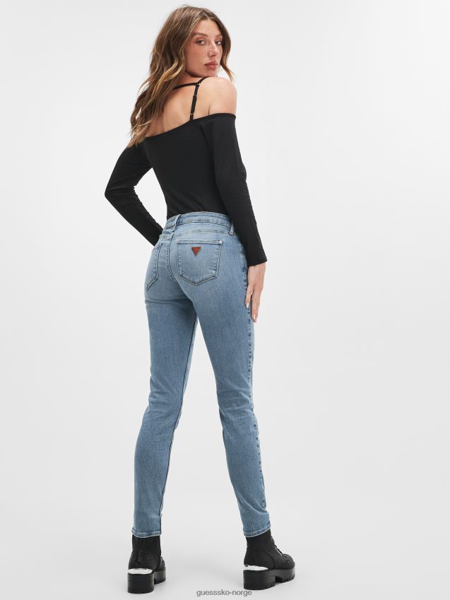Guess lav stige kraft skinny afina blå afina blå kvinner F0LJ809336