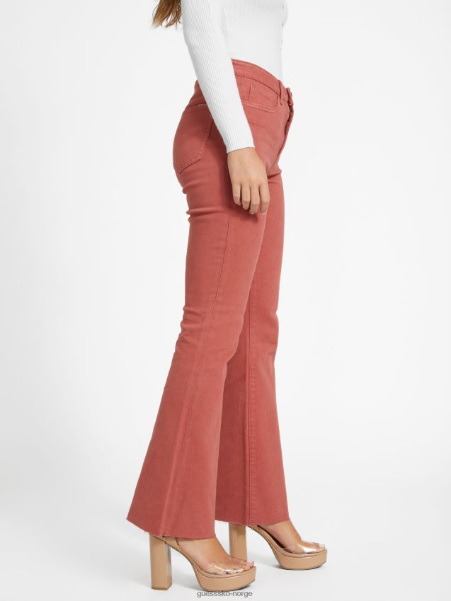 Guess lyndon flared jeans ørkenrød ørkenrød kvinner F0LJ807076