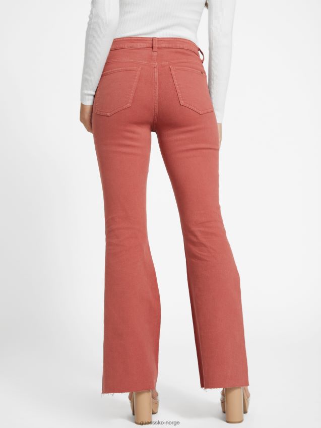 Guess lyndon flared jeans ørkenrød ørkenrød kvinner F0LJ807076