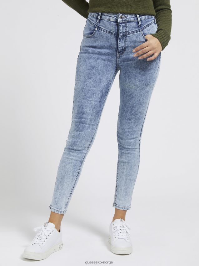 Guess lyseblå skinny jeans lyse blå kvinner F0LJ806308