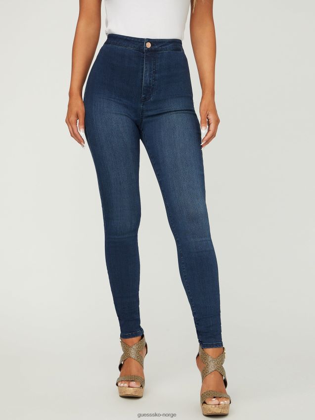 Guess mørk vask eco nova ultra high-rise curvy jeans mørk vask kvinner F0LJ806795