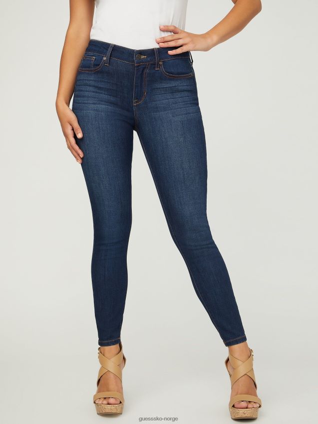 Guess mørk vask jaden sculpt mid-rise skinny jeans mørk vask kvinner F0LJ806819