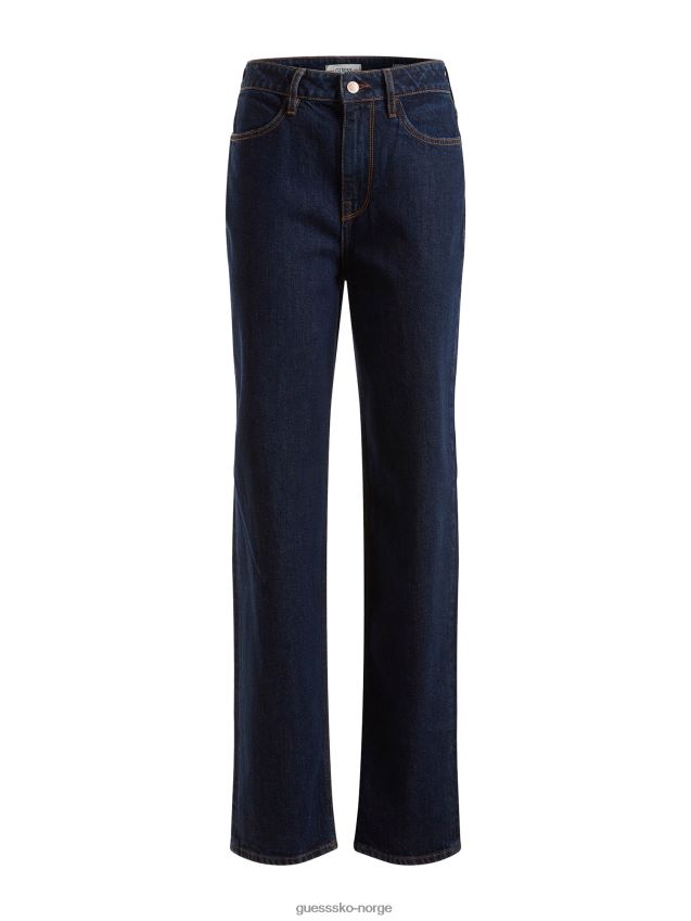 Guess mørkeblå denimbukse med avslappet passform mørke blå kvinner F0LJ802896