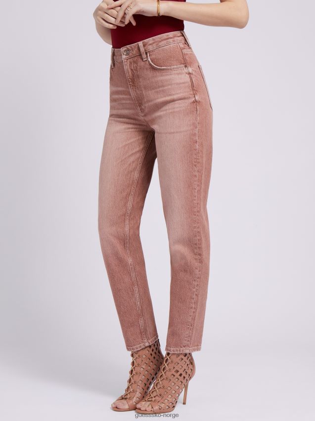 Guess mamma fit denim bukse rosa rosa kvinner F0LJ802749