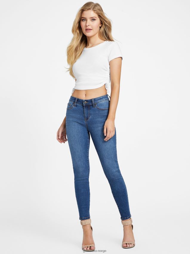Guess medium vask jaden sculpt mid-rise skinny jeans middels vask kvinner F0LJ806835