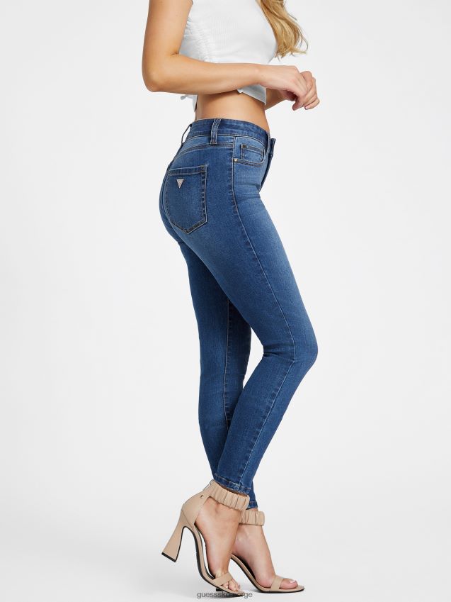 Guess medium vask jaden sculpt mid-rise skinny jeans middels vask kvinner F0LJ806835