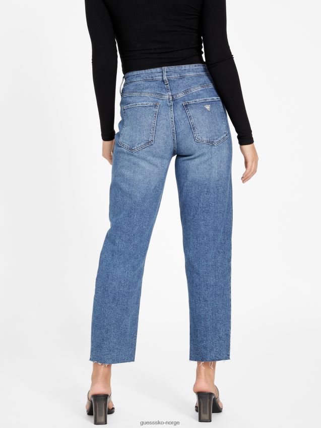 Guess middels ødelagt doja distressed straight jeans medium ødelagt kvinner F0LJ806784