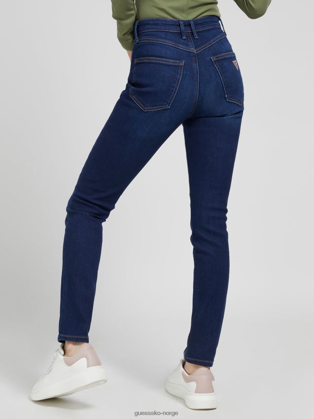 Guess mote skinny fit denim bukse ny trend blå kvinner F0LJ803623