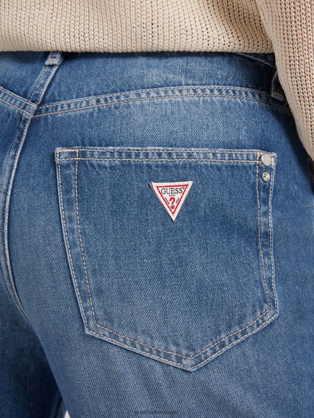 Guess moteblå avslappet passform denimbukse ny trend blå kvinner F0LJ802758