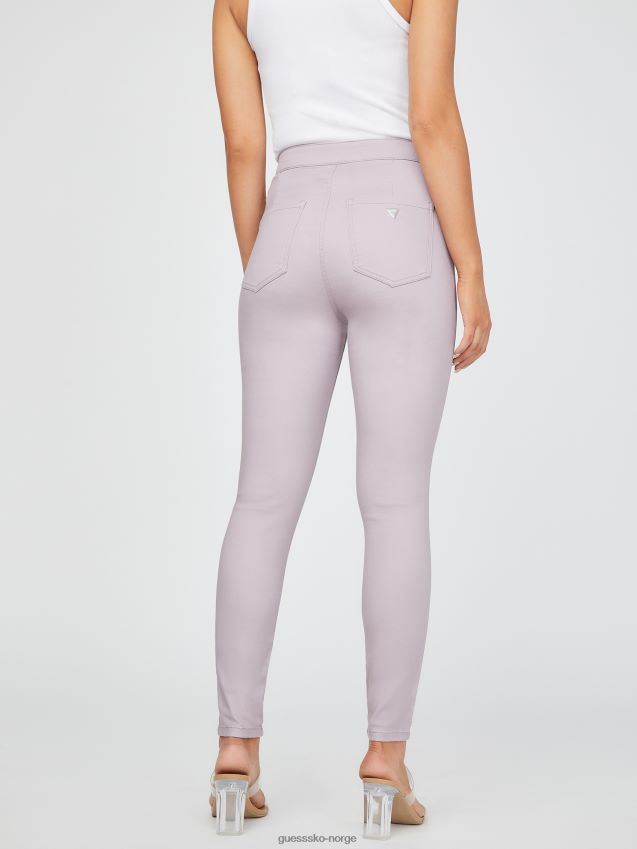 Guess nova super høye skinny jeans støvete lilla støvete syrin kvinner F0LJ807236