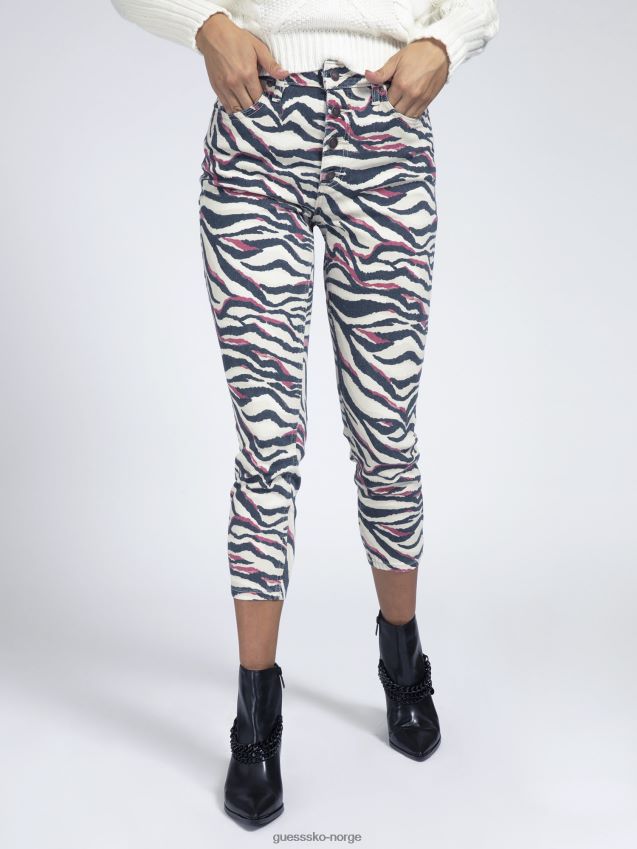 Guess printet skinny jeans svart multi svart multi kvinner F0LJ805994