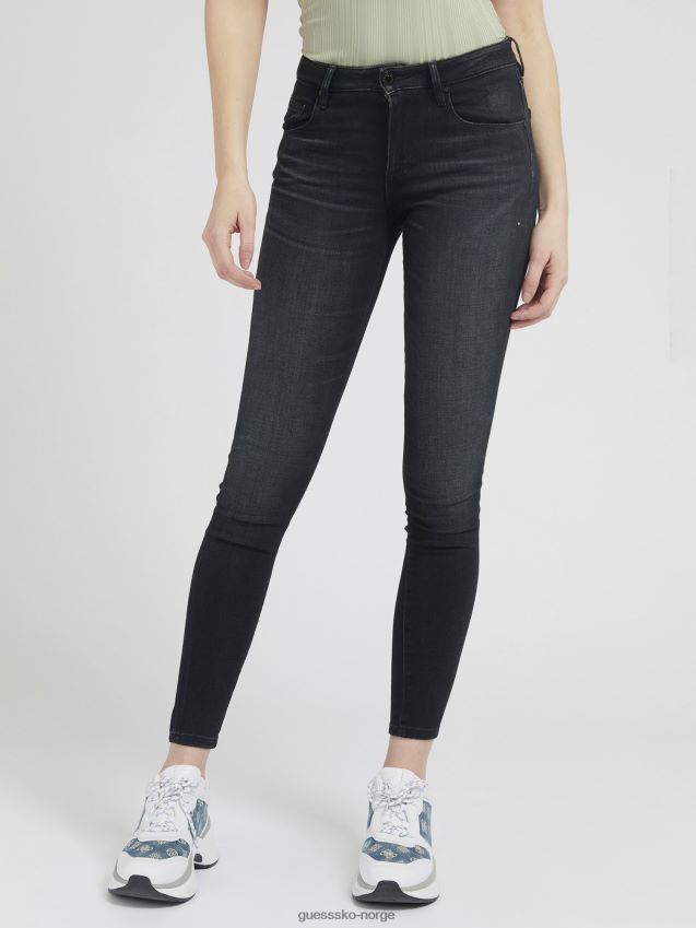 Guess push up skinny fit denim bukse grå grå kvinner F0LJ806521