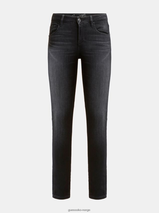 Guess push up skinny fit denim bukse grå grå kvinner F0LJ806521