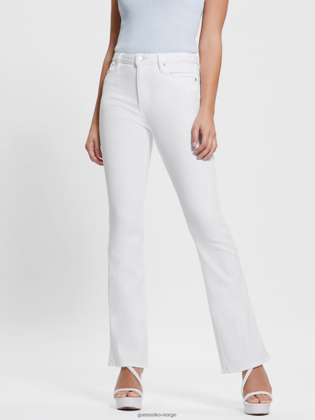 Guess ren hvit sexy blusset jeans Ren hvit kvinner F0LJ809365