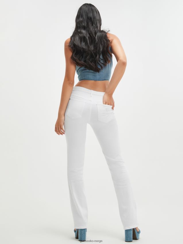 Guess ren hvit sexy straight jeans Ren hvit kvinner F0LJ809568