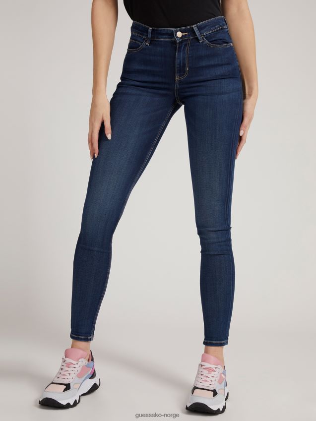 Guess skinny fit denim bukse blå blå kvinner F0LJ806401