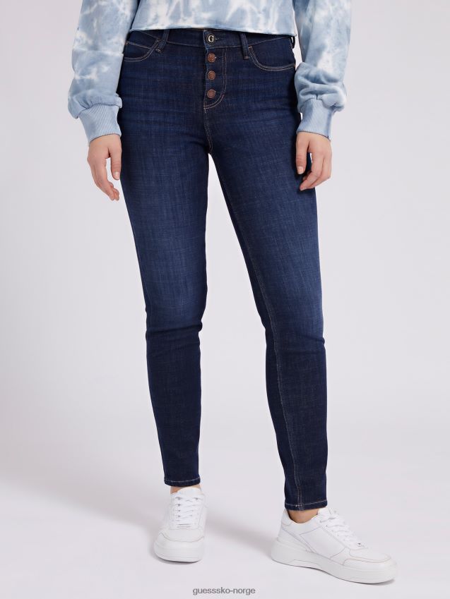 Guess skinny fit denim bukse blå motetrend blå kvinner F0LJ802814