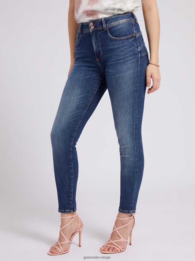 Guess skinny fit denim bukse blå motetrend blå kvinner F0LJ803627