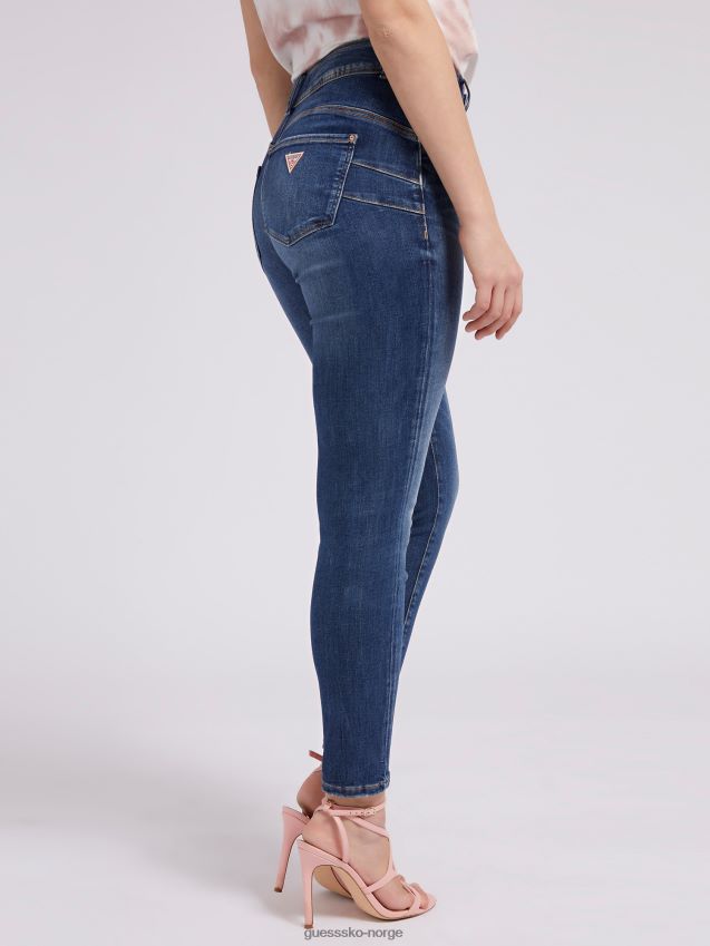 Guess skinny fit denim bukse blå motetrend blå kvinner F0LJ803627