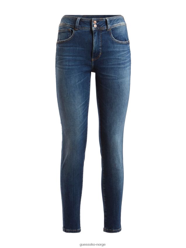 Guess skinny fit denim bukse blå motetrend blå kvinner F0LJ803627