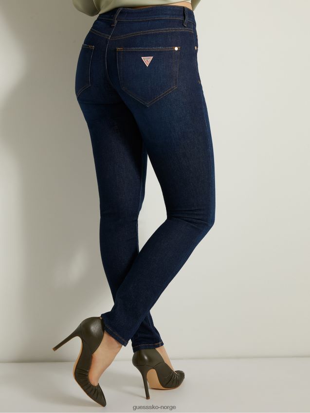 Guess skinny fit denim bukse blå ny trend blå kvinner F0LJ803527
