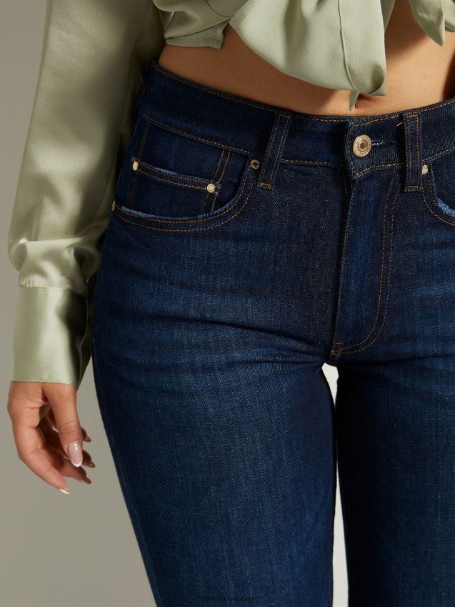 Guess skinny fit denim bukse blå ny trend blå kvinner F0LJ803527