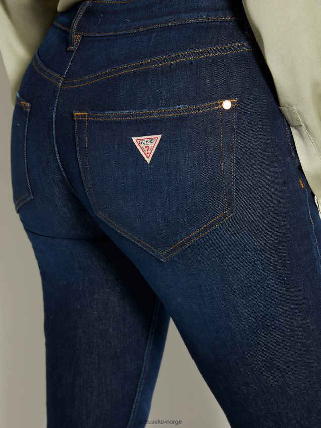 Guess skinny fit denim bukse blå ny trend blå kvinner F0LJ803527