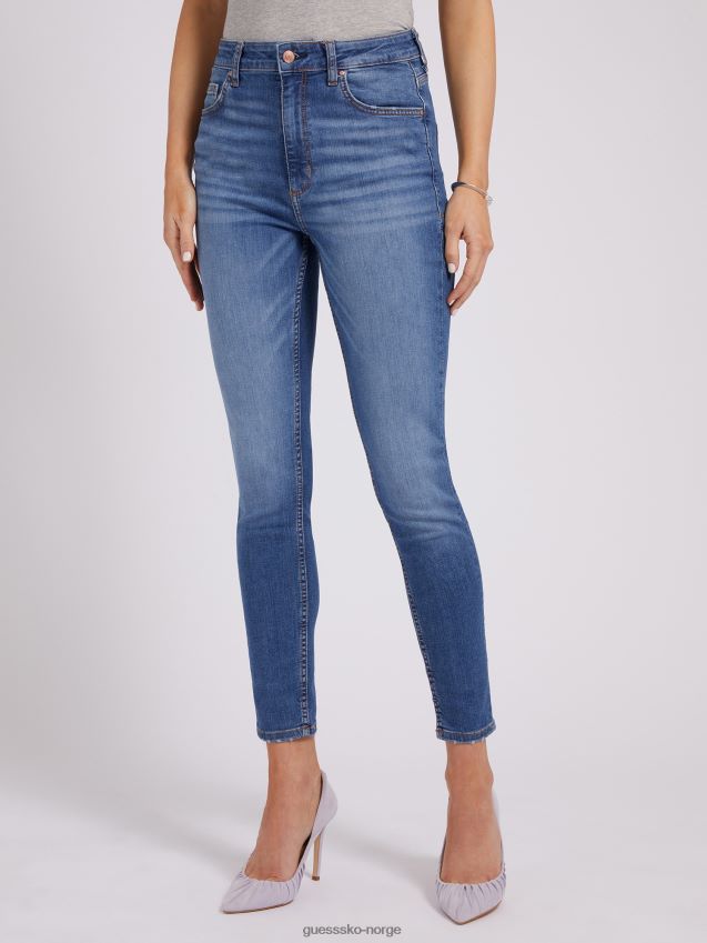 Guess skinny fit denimbuksemote blå kvinner F0LJ803352